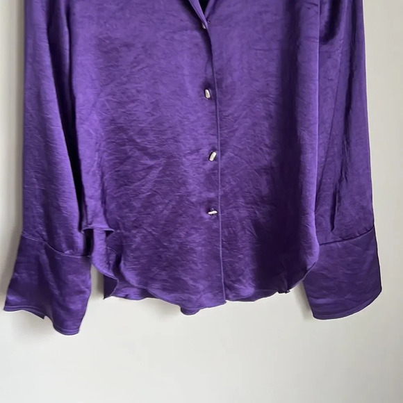 NANUSHKA madine satin Shirt (Purple) - Picture 6 of 13